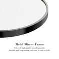 thumbnail image 5 of JIOABL 24 Inch Round Mirror, Black Metal Frame Wall Mirror for Entryway, Bathroom, Vanity, Living Room, Modern Circular Mirro, 5 of 7