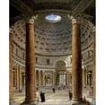 thumbnail image 3 of Panini, Giovanni Paolo 12x14 Black Modern Framed Museum Art Print Titled - The Interior of The Pantheon, Rome, 3 of 5