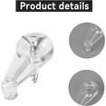thumbnail image 3 of EcoNesxp Screen Clip Mirror Bracket Clip MM Clear Cabinet Glass Fixing Clip Kit Picture Frame Backing Clip 4mm Clear Cabinet Glass Fixing Clip Kit, 3 of 5