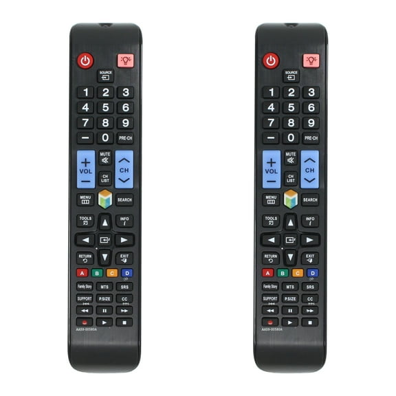 2-Pack AA59-00580A Remote Control Replacement - Compatible with Samsung UN55ES6150F TV