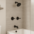 thumbnail image 3 of Design House Oakmont 2 Handle Oil Rubbed Bronze Bath and Shower Trim with Valve, 3 of 15