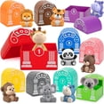 thumbnail image 3 of Juguetes de aprendizaje para niños de 1,2,3 años, 20 piezas de juguetes de animales de safari, habilidad para contar, combinación de colores, juego de motricidad fina, regalo educativo de Navidad, cum, 3 of 4