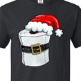 thumbnail image 4 of Inktastic Toilet Paper with Santa Hat and Belt T-Shirt, 4 of 5