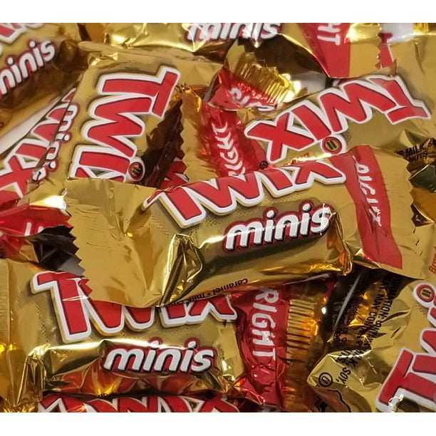 TWIX Minis Chocolate Caramel Candy Bar, CrazyOutlet Pack Bulk 3 lbs