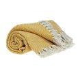 thumbnail image 2 of Parkland Collection Isla Transitional Yellow Handloomed 52 "x 67" CottonThrow Parkland Collection THRE21026, 2 of 2