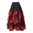 thumbnail image 3 of Flamenco Ballroom Waltz Dance Skirt Womens Modern Costumes - , as described, 3 of 8