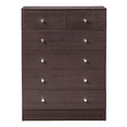thumbnail image 5 of GZXS 6 Drawer Dresser for Bedroom, Modern Chest of Drawers for Closet, Entryway, Living Room, Brown, 5 of 10