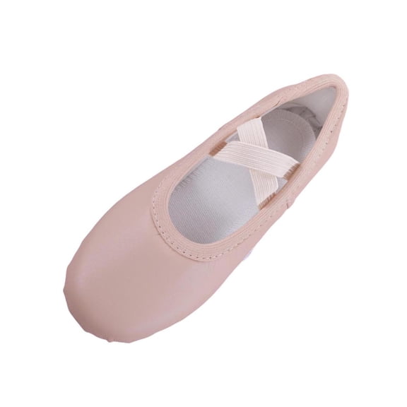 Abomasnow Womens PU Crisscross Elastic Strap Split Sole Ballet Dance Shoes Casual Lightweight Workout Yoga Shoes