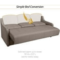 thumbnail image 5 of Qualitex Ethos Console DX RV Sofa Bed - 78" Wide - Light Antelope Ultimate Leather, 5 of 9