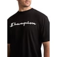 thumbnail image 3 of Champion Men's Graphic Short Sleeve T-Shirt, Standard Fit, Classic Script Logo, Midweight 100% Cotton,  Sizes S-4XL, 3 of 7