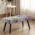 thumbnail image 2 of Jiueut Hummingbird Daisy Print Bench Slipcover for Dining Room, Anti Dust Bench Seat Protector with Elastic Band Machine Washable Rectangle Seat Cushion Long Chair Seat Cover for Home Hotel, 2 of 7