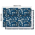 thumbnail image 5 of Pioneer Flower Floral Print Pattern Summer Placemats Table Placemats Set Of 6-Linen Kitchen Washable Placemats Table Mats 12x18 Inch Non-Slip Heat Resistant, 5 of 5