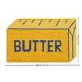 thumbnail image 3 of Butter Rug Yellow Butter Kitchen Mat 32 x 20 Inch Non Slip Funny Standing Desk Mat for Floor Indoor Outdoor Living Room & Bathroom Laundry Entryway Decor, 3 of 4