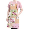 thumbnail image 5 of Pioneer Flower Floral Print Pattern Apron-Garden Aprons for Women with Pockets-Cotton Linen Waterproof Kitchen Cooking Gardening Aprons Adjustable for Kitchen,Cooking,BBQ and Salon 33x27 Inch, 5 of 7