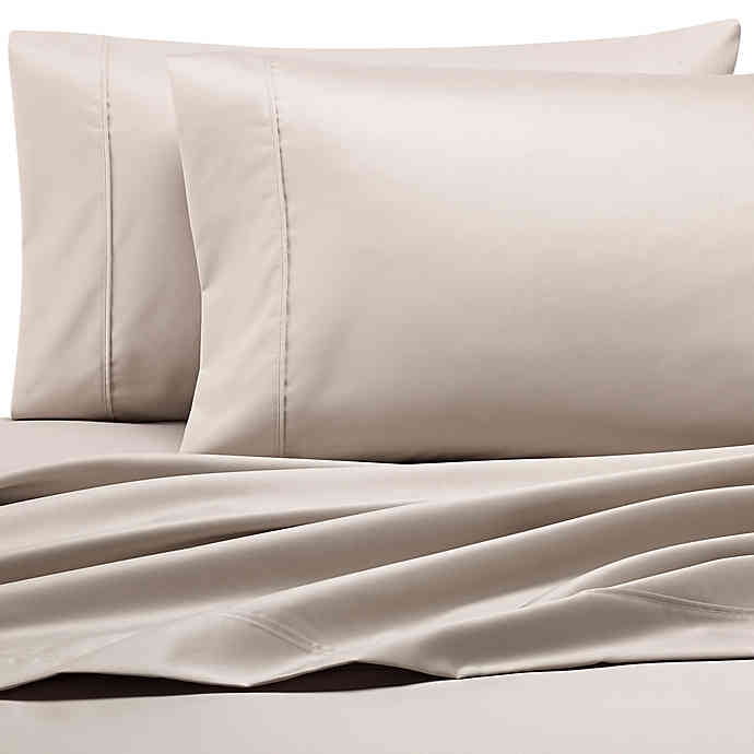 Heartland HomeGrown 400-Thread-Count Solid Sateen Full Sheet Set in Silver
