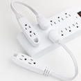 thumbnail image 5 of ANKO 1ft White 3 Outlets Extension Cord 2 Pack, 5 of 7