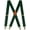 Green, variant on Men Braces with 4 Hook-Clips, Vintage Braces for Men Heavy Duty, X Shape Braces for Trousers Adjustable Elastic