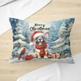 thumbnail image 3 of Merry Christmas French Bulldog Enjoys Woofmas Winter Xmas Holiday Pillow Cushion Double Sided Dog Lover Gifts Throw Pillow - 02022, 3 of 4
