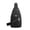 Black-BK-home supplies, variant on Home Travel Chest Bag for Men Women Lightweight Large Capacity Nylon Sling Bag Waterproof Crossbody Front Pack with USB Charging Home and Kitchen