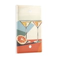 thumbnail image 2 of Yayeee Blank Wall Plate Cover 1-Gang 4.5"x2.7" Home Unused Decorative Outlet, Beige Glasses, 2 of 7