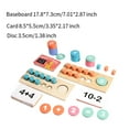 thumbnail image 3 of Juguetes de matemáticas Montessori, juguetes de conteo, coordinación mano-ojo, juguetes de educación temprana, material didáctico de aritmética para, 3 of 9