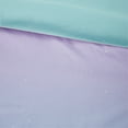 thumbnail image 3 of Ergode Metallic Glitter Ombre Reversible Comforter Set - Aqua, Blush, Pastel Purple - Ultra-Soft, Vibrant Design - Includes Shams & Pillow - Machine Washab, 3 of 4