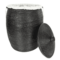 thumbnail image 2 of Saboga Home Rattan Beehive Laundry Hamper with Liner, 2 of 3
