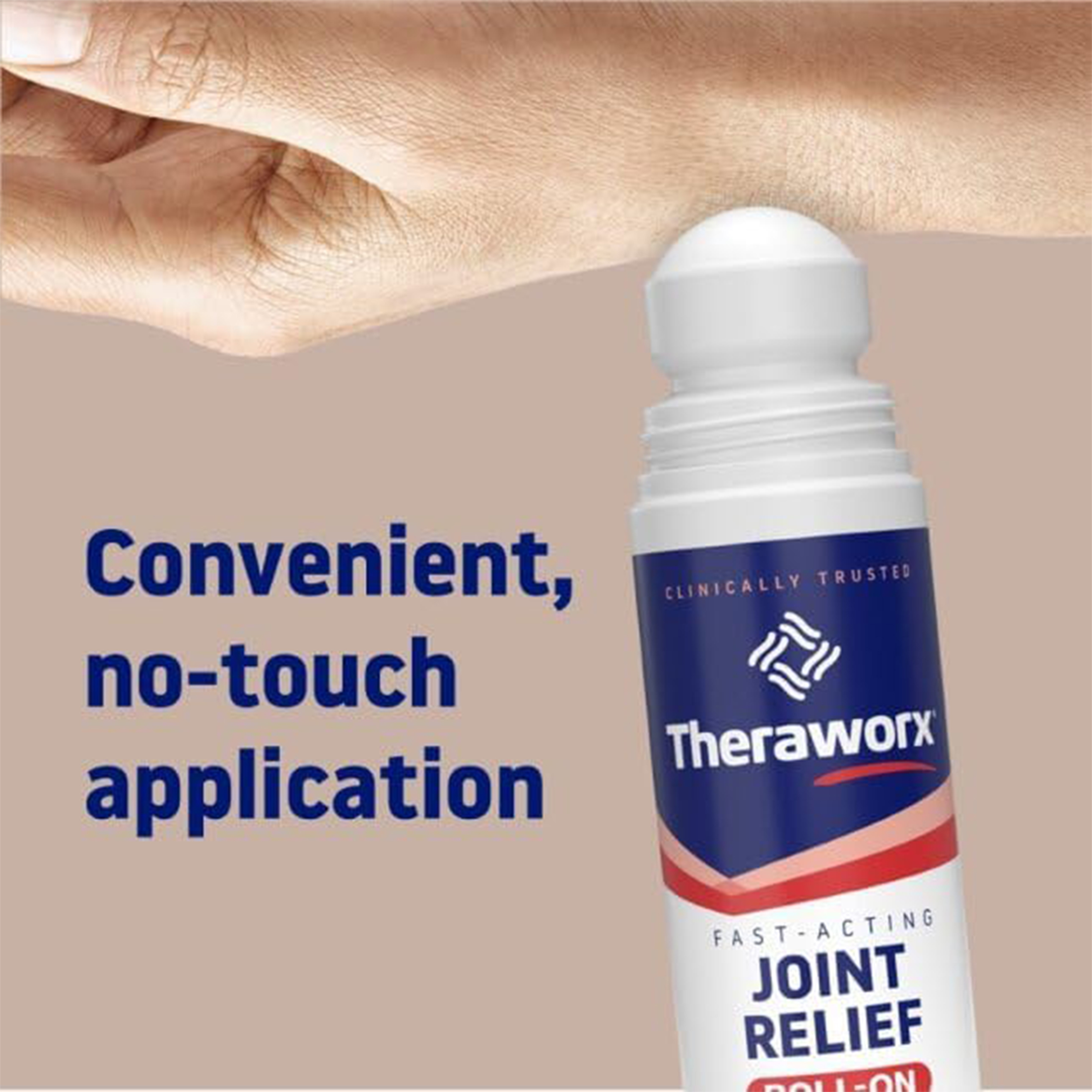 Theraworx Fast-Acting Joint Relief Roll-On, Helps Relieve Joint Inflammation, Relieves Joint Discomfort, 2.5 oz