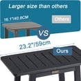 thumbnail image 4 of Banco de ducha KaimuBench HDPS impermeable de 2 niveles negro, 4 of 6