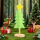 thumbnail image 5 of Árbol de Navidad de Mesa de Madera | Adornos de Madera Maciza | Decoración Navideña Artesanal | Decoración de Escritorio Duradera | Idea de Regalo Festiva | 1 Árbol de Navidad, 5 of 5