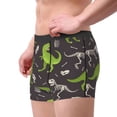 thumbnail image 2 of Sikiie Dinosaur Skeleton Print Men's Boxer Briefs, Elastic Waistband Boxer Briefs Leggings-X-Large, 2 of 5