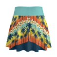 thumbnail image 1 of HELLHERO Palm Trees at Sunset Tennis Skirt, Built-in Shorts 2 Side Pockets Tennis Skirts with Pockets Athletic Skort for Golf Hiking, 1 of 1