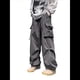 thumbnail image 3 of Pantalones Cargo para Mujer, Pantalones Casuales de Senderismo, Pantalones Holgados Y2K de Cintura Alta con Múltiples Bolsillos Gris XXL, 3 of 10