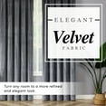 thumbnail image 2 of Regal Home Velvet Curtains - Room Darkening 2-Panels - Rod Pocket Drapes - Luxurious Window Coverings, 2 of 6