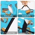 thumbnail image 6 of Excavator and Crane Blue Pattern Teens Toddler Nap Mat with Pillow, Sleeping Mat Bag for Preschool Daycare 60"x20", 6 of 6