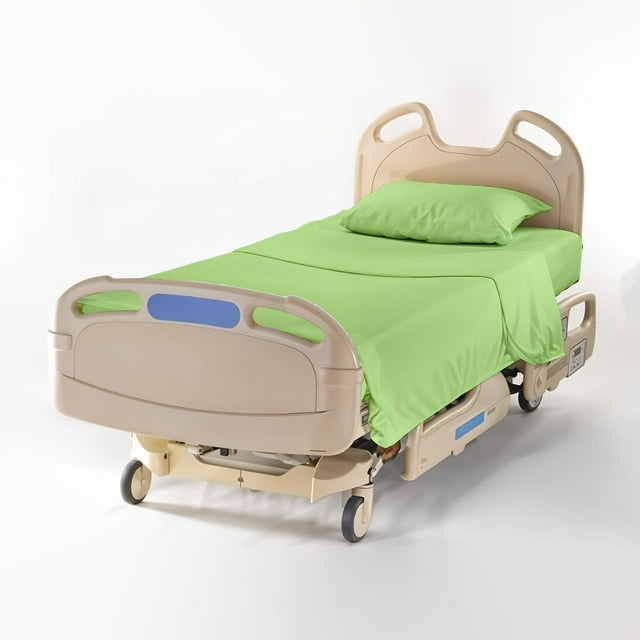 Piece Hospital Bed Sheet Set Egyptian Cotton Thread Count Soft and Comfy Size X with Deep Pocket Light Stripe