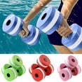 thumbnail image 1 of Manwang Water Dumbbells, Aquatic Exercise Dumbell Water Aerobic Exercise Foam Dumbbells Pool Resistance Water Fitness Equipment for Weight Loss, 2 Pack, Green, 1 of 7