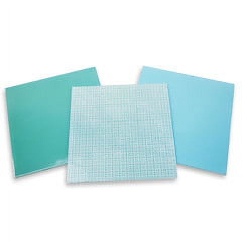 8x8 Turquoise Opalescent Glass Pack 3pcs