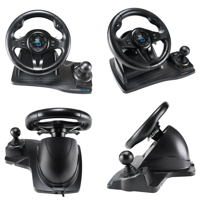 Superdrive GS550 Racing Steering Wheel with Pedals & Shifter Superdrive GS550 Racing Steering Wheel with Pedals & Shifter
