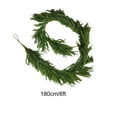 thumbnail image 3 of Pre-lit Christmas Garland 6FT Real Touch Norfolk Pine with LED String Lights, Battery Operated Artificial Greenery Garland for Indoor Outdoor Holiday Decor, Fireplace, Mantel, Staircase and Wall, 3 of 8
