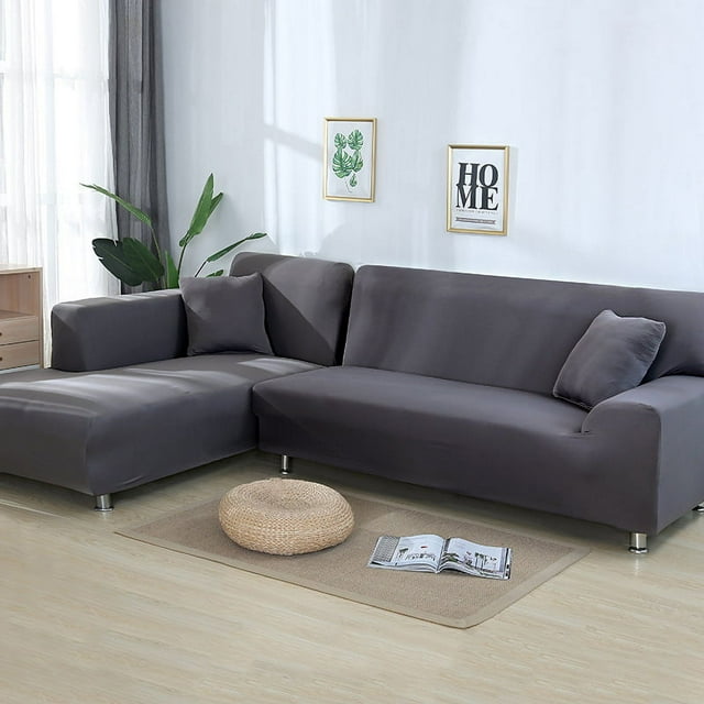 Yeacher Elastic Sofa Cover All-Inclusive Universal Cover L-shaped Concubine Sofa Cover Leather Sofa Cover Full