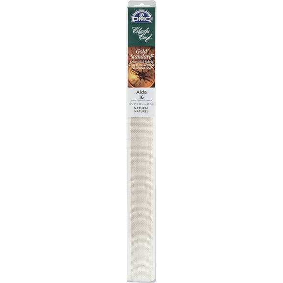 Charles Craft Gold Standard Aida 16 Count 15"X18" Box-Natural