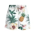 thumbnail image 4 of ZCFZJW Men's Swim Trunks Board Shorts Lightweight Quick Dry Summer Beach Shorts with Pockets Trendy Tropical Hawaiian Swimsuit Swimwear for Men - No Liner Multicolor#04 L, 4 of 5