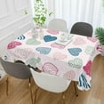 thumbnail image 5 of GZHJMY Valentine's Day Love Heart Tablecloth, Rectangle Waterproof Washable Polyester Table Cover for Picnic Dinner Holiday Party Decor, 54 x 54 Inch, 5 of 7