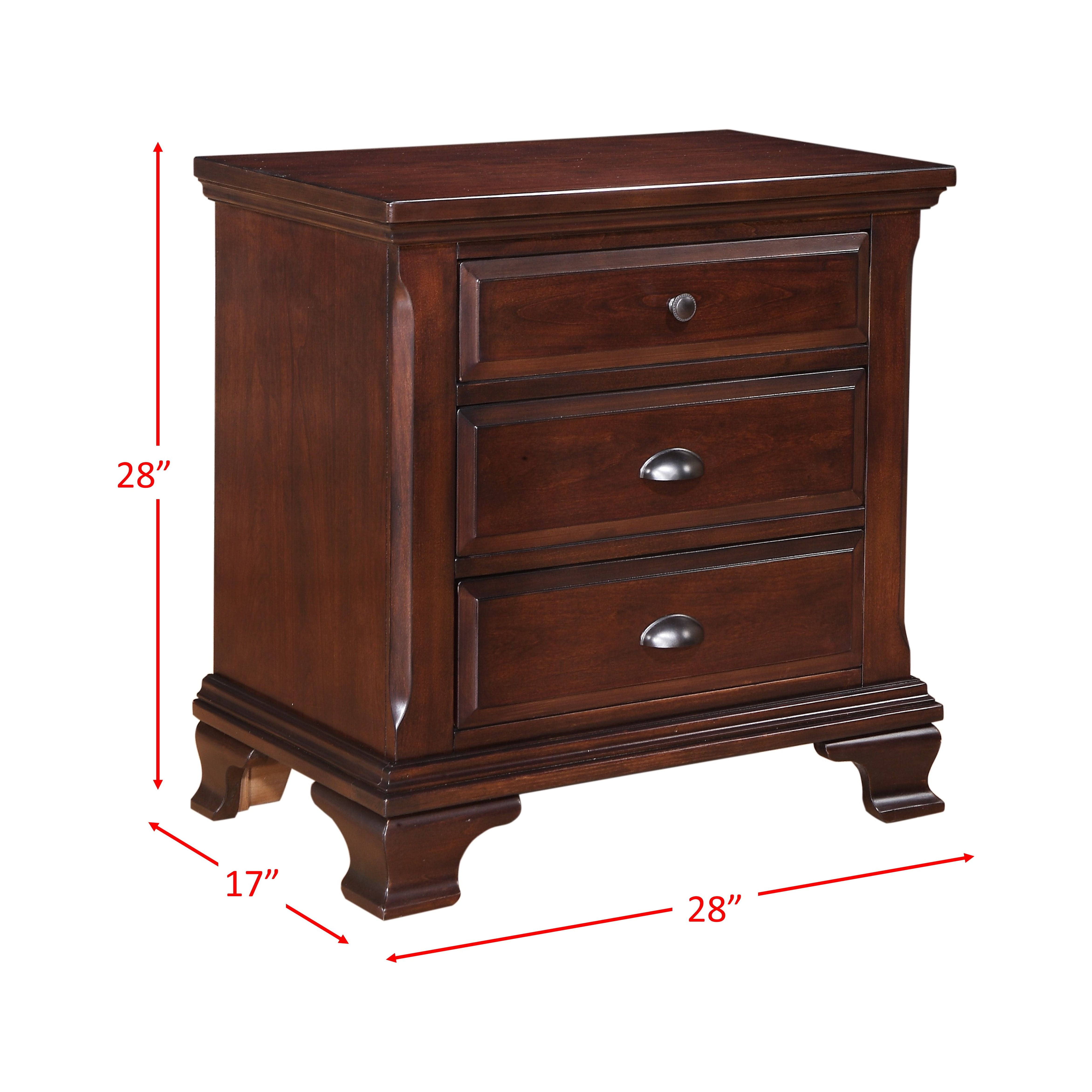 Picket House Furnishings Brinley Cherry Nightstand - Cherry