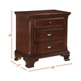 thumbnail image 4 of Picket House Furnishings Brinley Cherry Nightstand - Cherry, 4 of 4