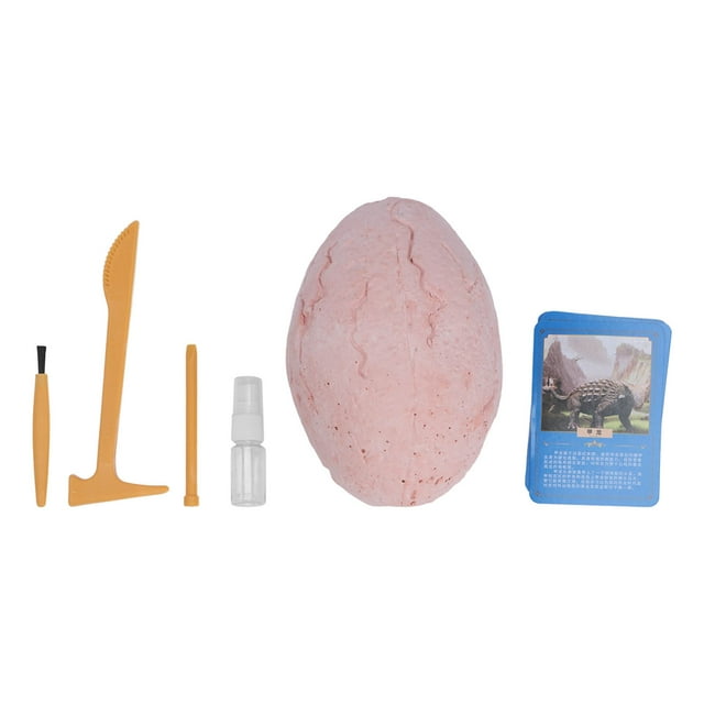 Egg Excavation Dig Kit, Luminous Glowing Excavation Toy Healthy Safe PVC With Information Cards For Play