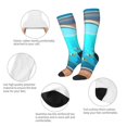 thumbnail image 6 of Lsque Underwater Aquarium Arches Printed Crew Socks Men's Women's LightWeight Thin Casual Calf Socks ,Knee High Socks,Cotton Socks, 6 of 9