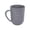 Gray, variant on Striped Cup 300-400ml Household Drinking Cup with Handle Plastic Ergonomic Grip Mouthwash Cup Portable