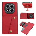 thumbnail image 1 of For Xiaomi Redmi Note 14 Pro 4G Case with Card Slots Kickstand Leather + TPU Phone Cover - Grey, 1 of 5